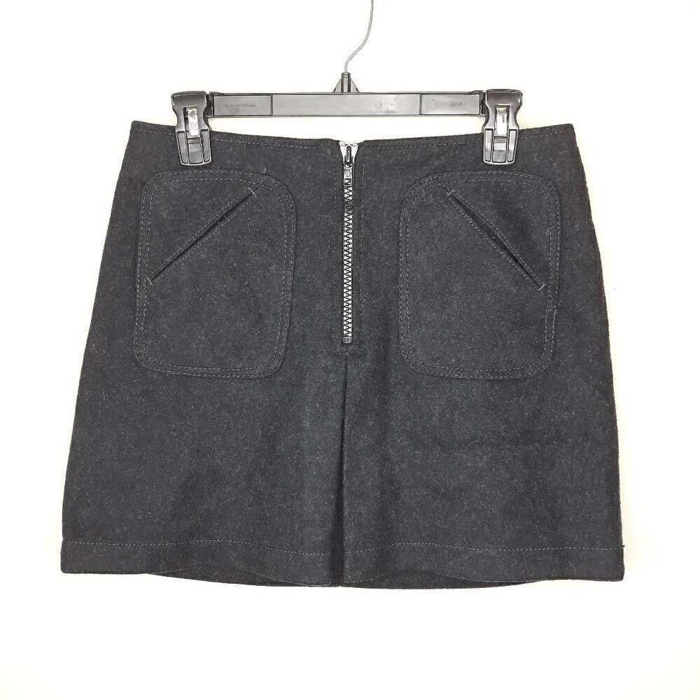 Virgin Wool Blend Mini Skirt Y2K